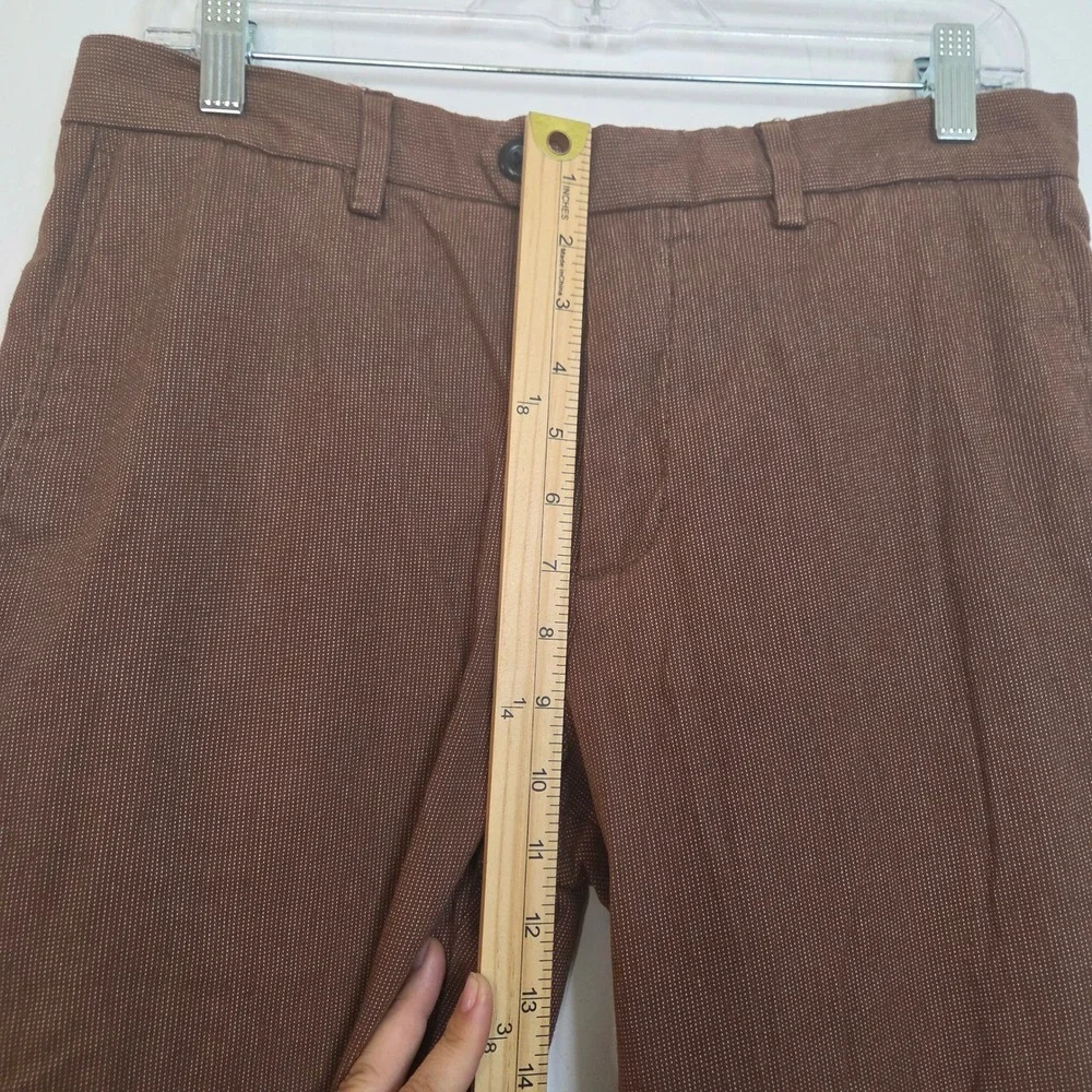 Banana Republic Mens Brown Slim Tapered Fit Chino Pants 31x32 Cotton Stretch